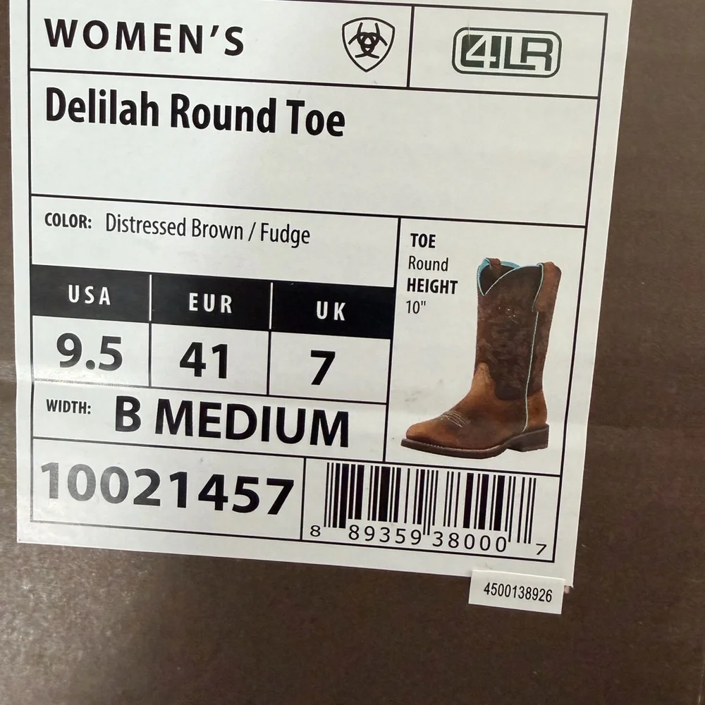 Ariat Women's Delilah Round Toe Work Boots - Picture 4 of 6